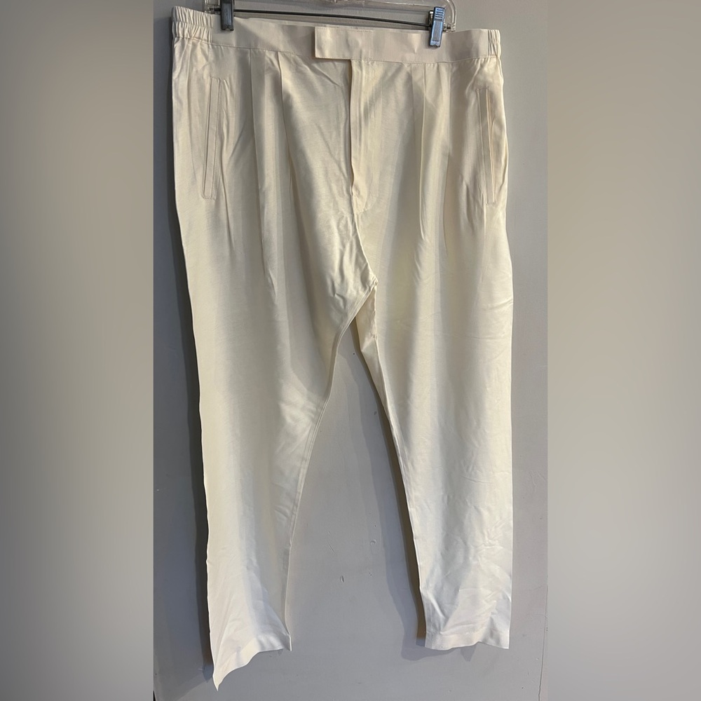 Men's Indian White Kurta Bottoms Size 44